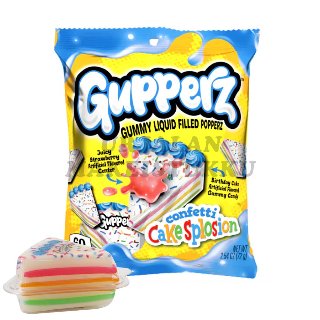 Gupperz confetti Cakesplosion kakkukarkki 72g