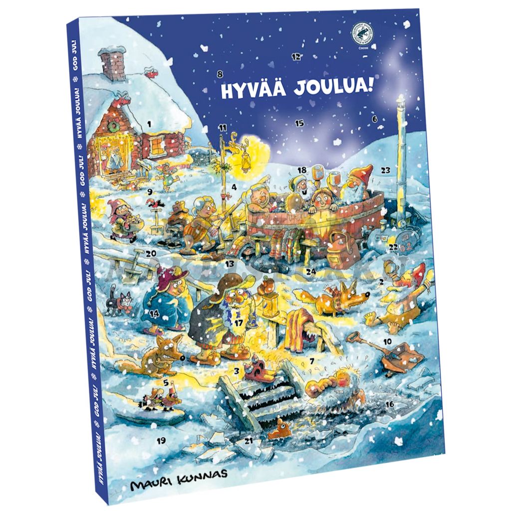 Mauri Kunnas suklaajoulukalenteri 65g