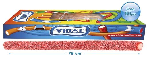 Vidal Metrilaku Kirpeä Mansikka 78cm x 80kpl
