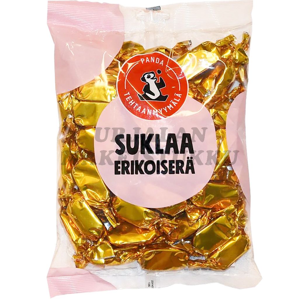 Panda tehtaanmyymälä Kultakääreinen Suklaa 500g (II-laatu)