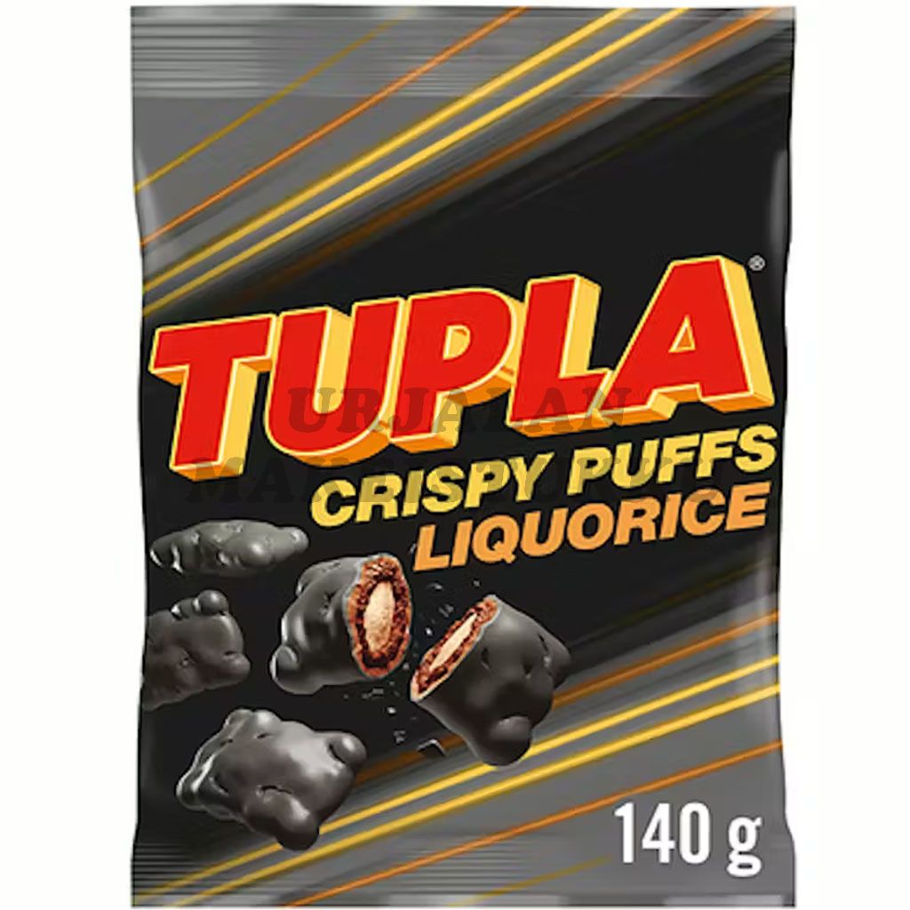 Cloetta Tupla Crispy Puffs Liquorice karkkipussi 140g