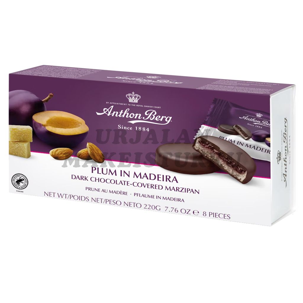 Anthon Berg Marsipaanikonvehti Luumut madeirassa 220g