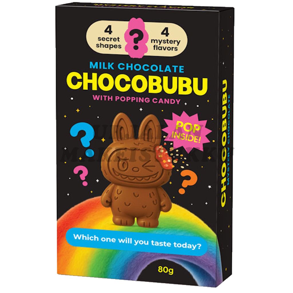 ChocoBubu Milk Chocolate with Popping Candy maitosuklaalevy 80g