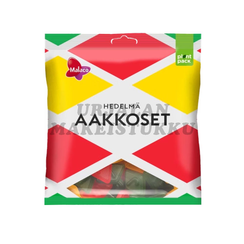 Malaco Aakkoset Hedelmä 340g