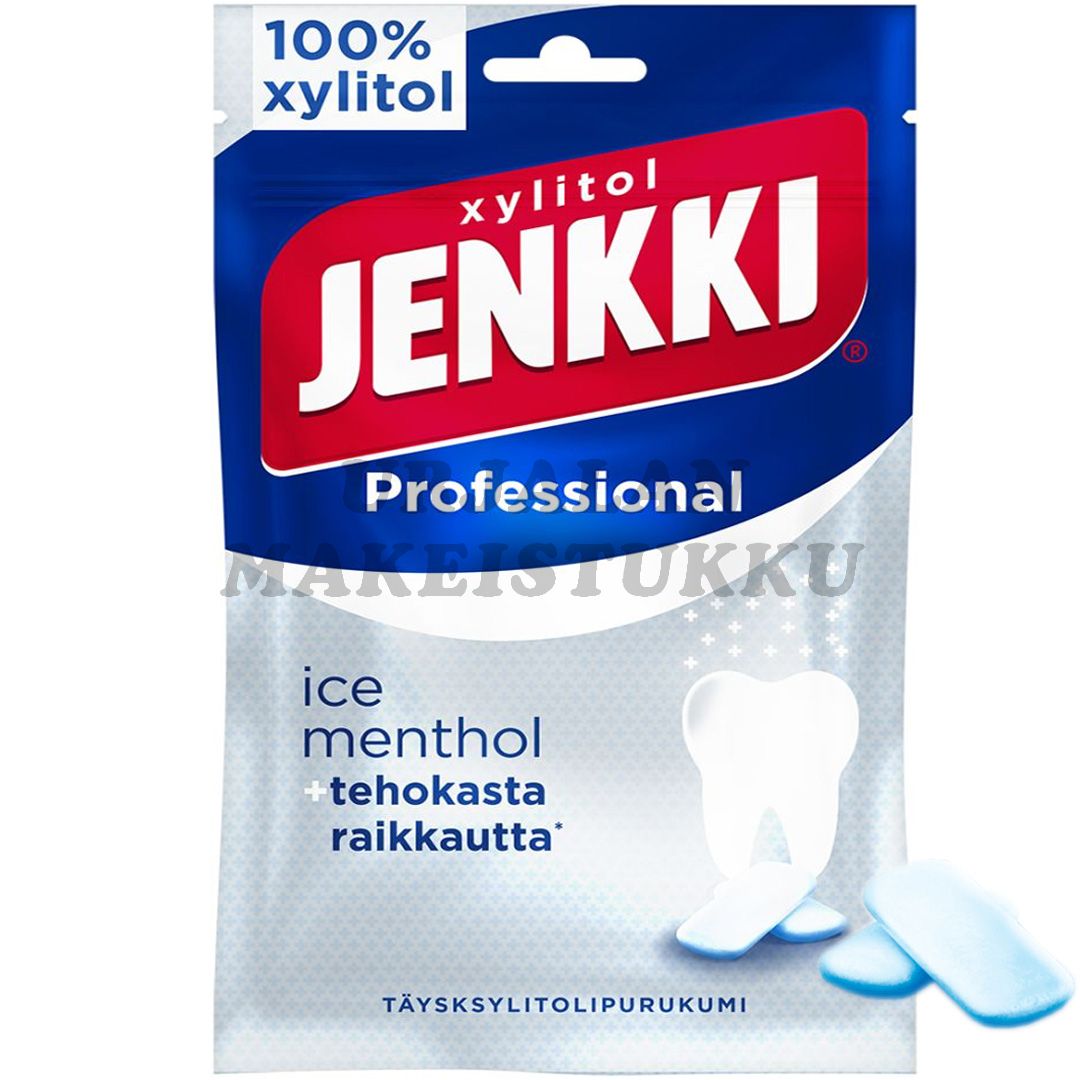 Cloetta Jenkki Professional Ice Menthol täysksylitolipurukumi 90g