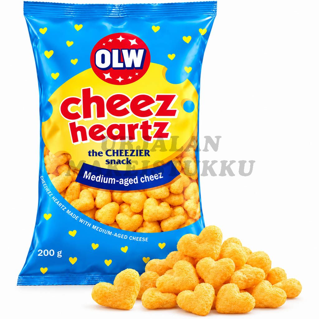 OLW Cheez Heartz juustosnacks 200g