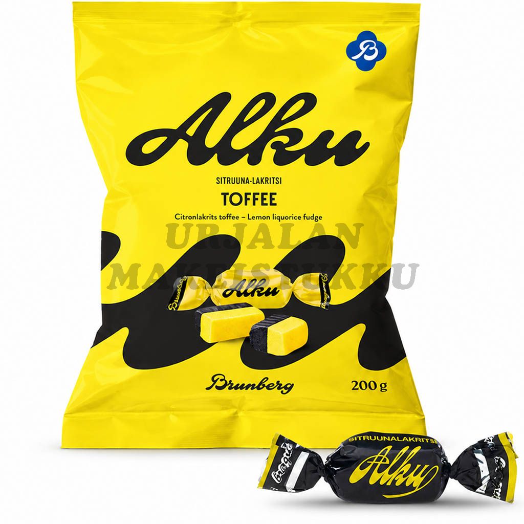 Brunberg Alku Sitruuna-Lakritsi toffee 200g