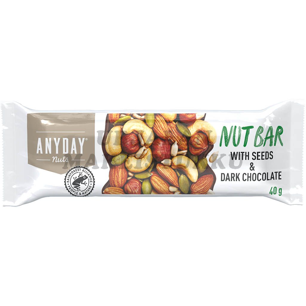 Anyday Nut Bar With Seeds pähkinäpatukka 40g x 30kpl