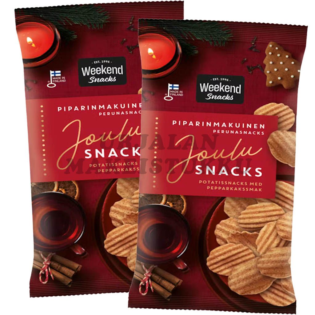 Weekend Snacks Joulu Snacks Piparinmakuinen perunasnacks 70g x 2kpl