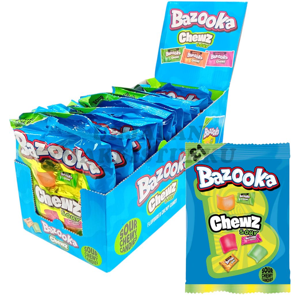 Bazooka Chewz Sour makeissekoitus 120g x 12kpl