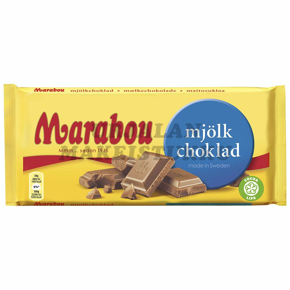 Marabou Maitosuklaa suklaalevy 200g
