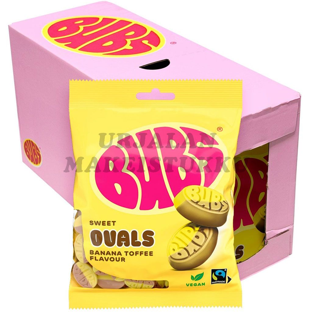 Bubs Banaani-Toffee Ovaalit 90g x 12kpl