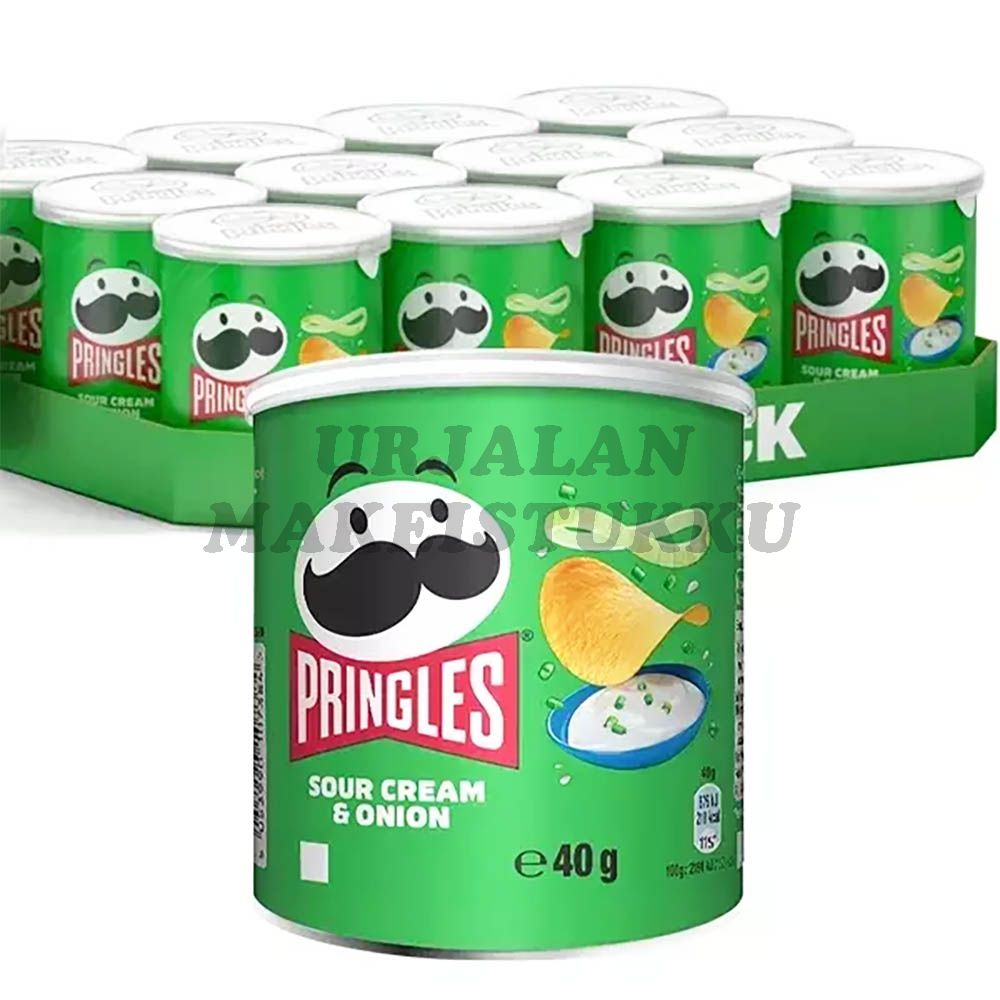 Pringles Sourcream & Onion perunalastu 40g x 12kpl