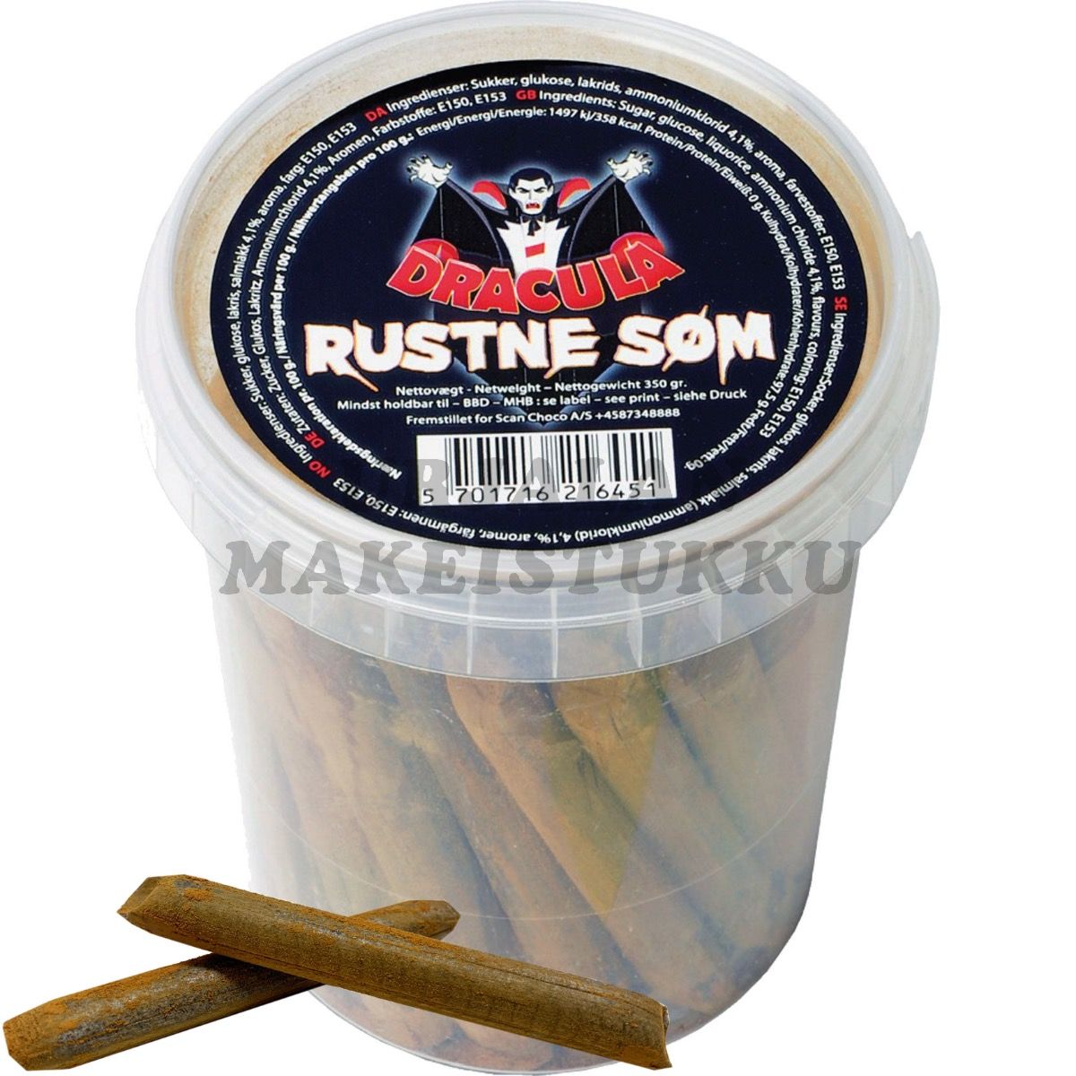 Dracula Ruosteiset Naulat salmiakki 350g