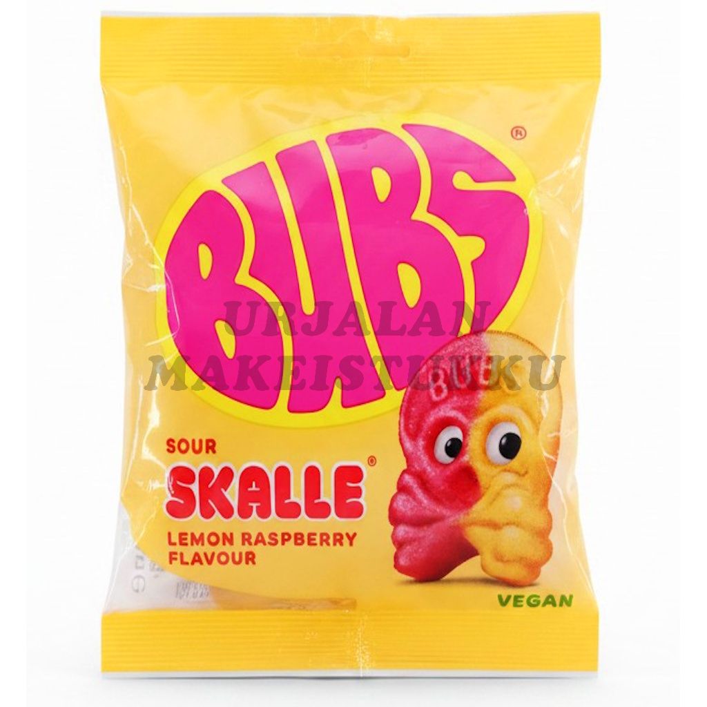 Bubs Lemon Raspberry Skalle makeinen 155g