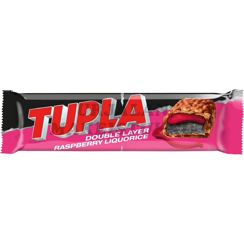 Cloetta Tupla Double Layer Raspberry Liquorice suklaapatukka 48g