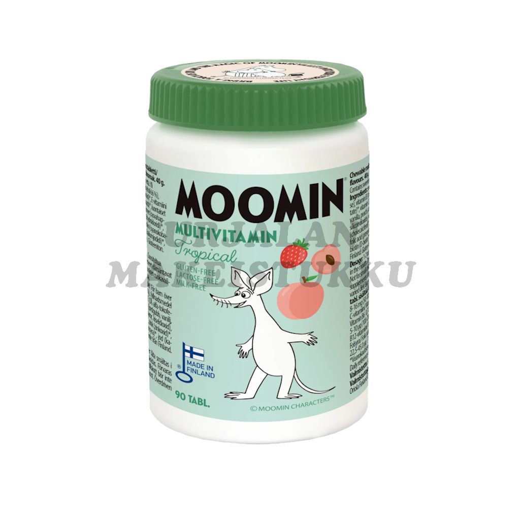 Moomin Monivitamiini tropical purutabletti 90tabl