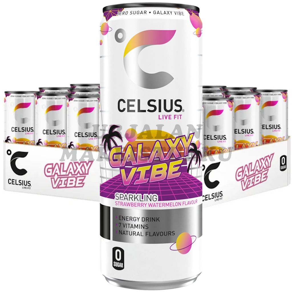 Celsius Galaxy Vibe energiajuoma 355ml x 24kpl