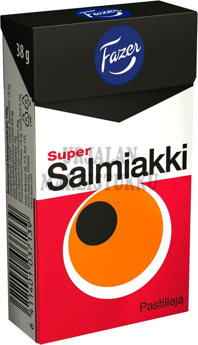 Fazer Super Salmiakki 38g x 20kpl