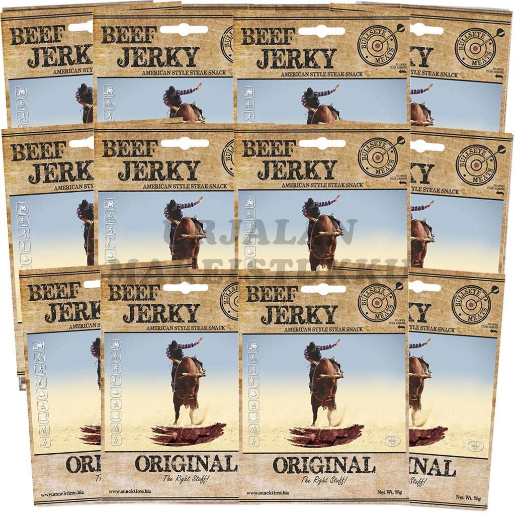 Bullseye Meats Beef Jerky Original kuivaliha 50g x 12kpl