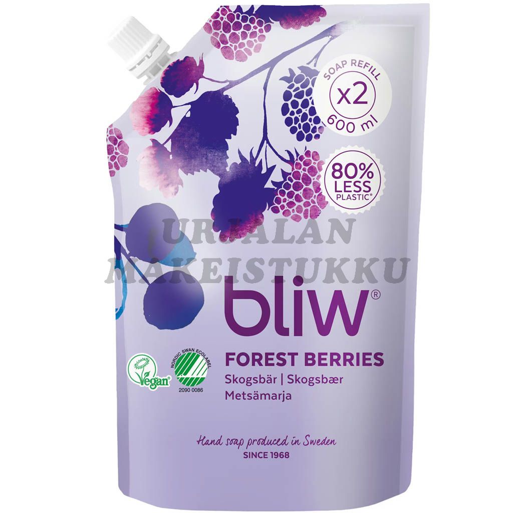 Bliw käsisaippua Marjametsä täyttöpakkaus 600ml