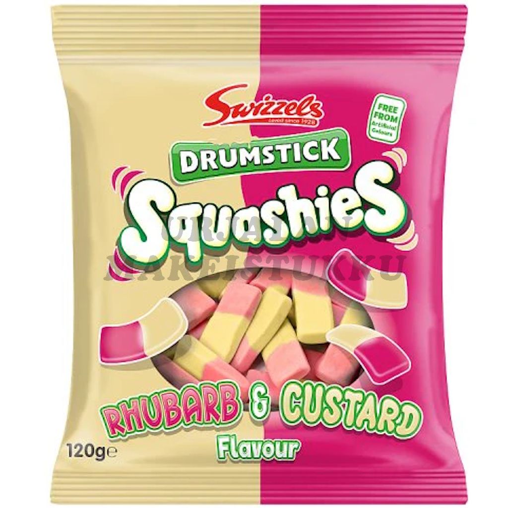 Swizzels Drumstick Squashies Rhubarb & Custard 120g