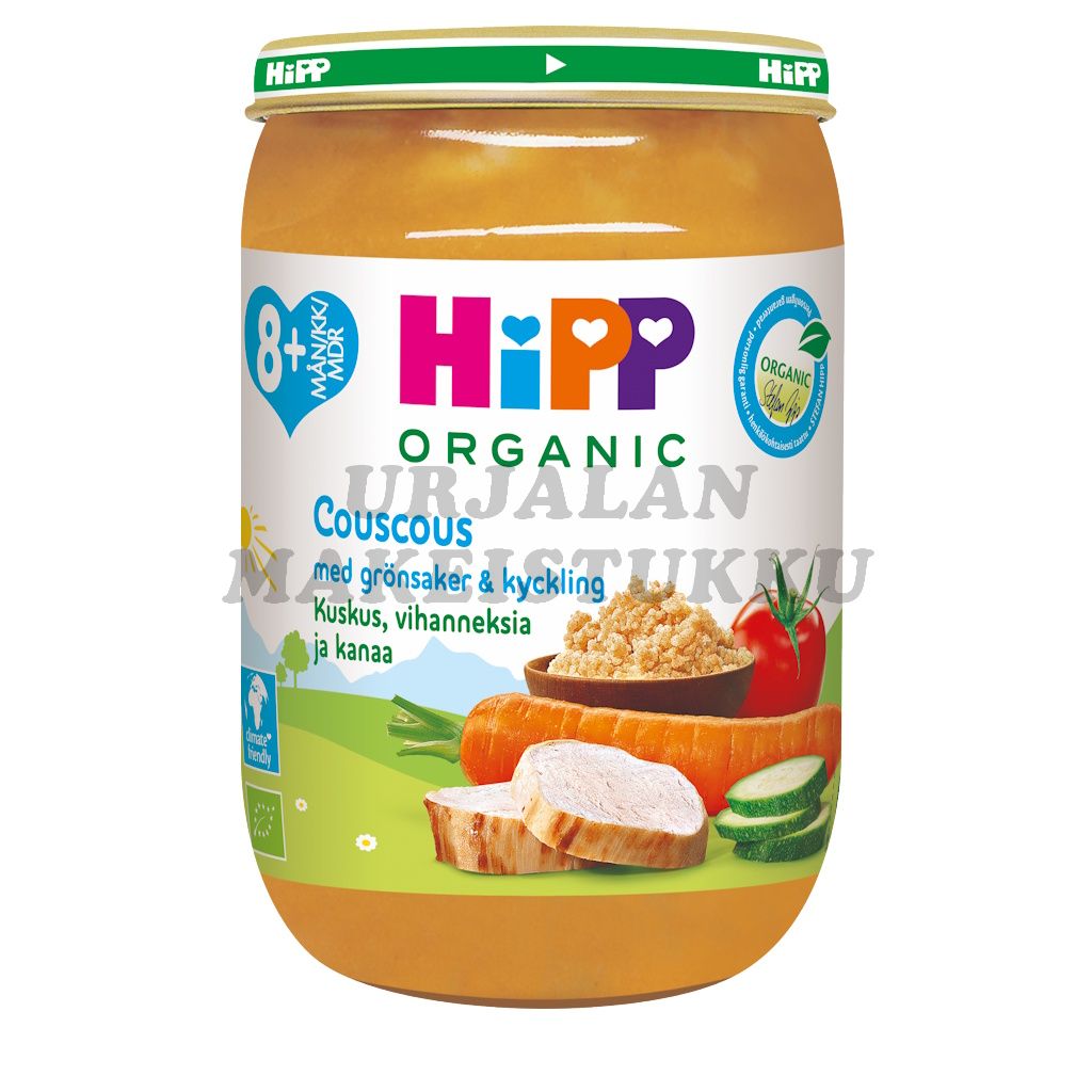 HiPP 8kk kuskus, vihannekset ja kana 190g luomu
