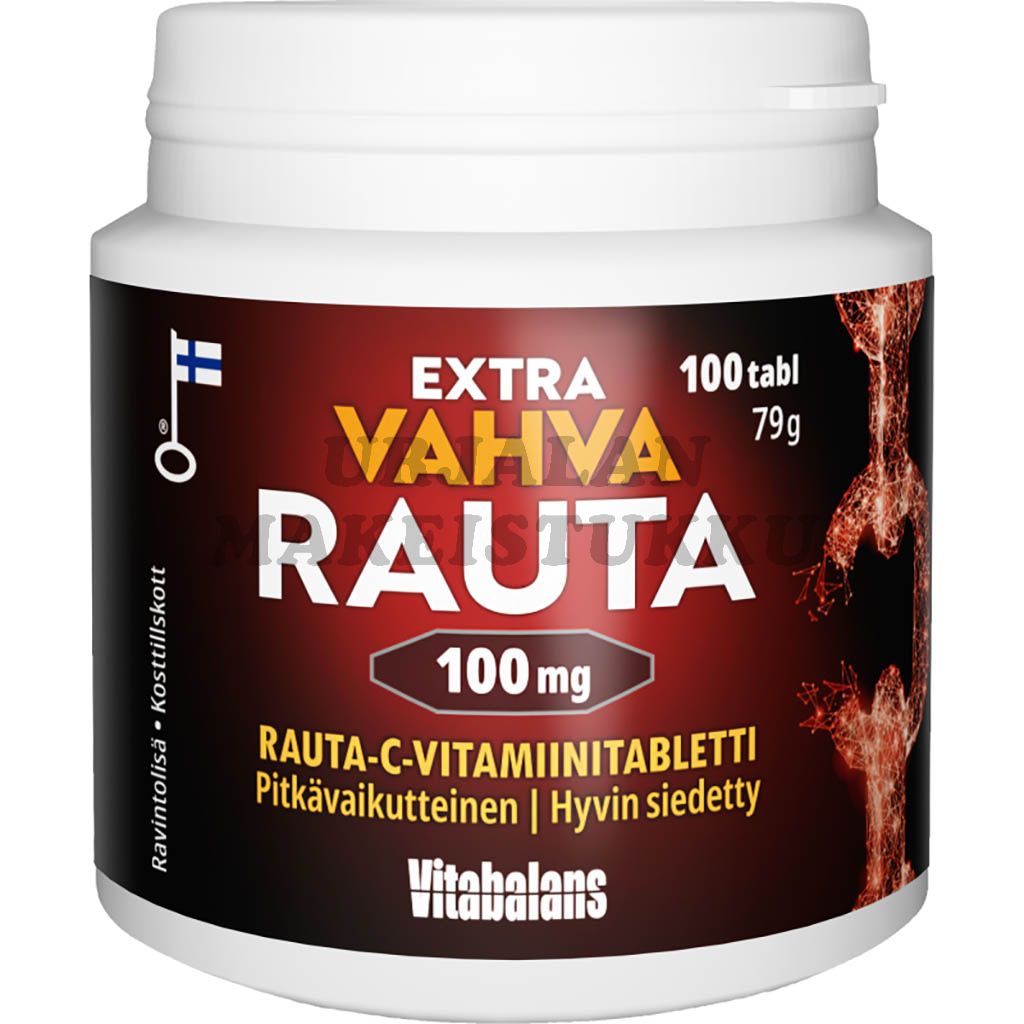 Extra Vahva Rauta 100mg pitkävaikutteinen 100tabl