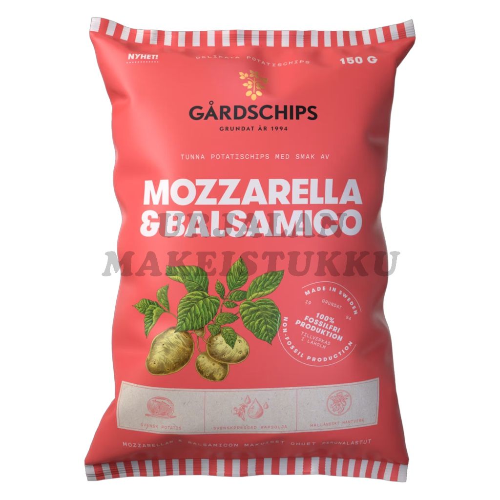 Gårdschips Mozzarella Balsamico perunalastu 150g