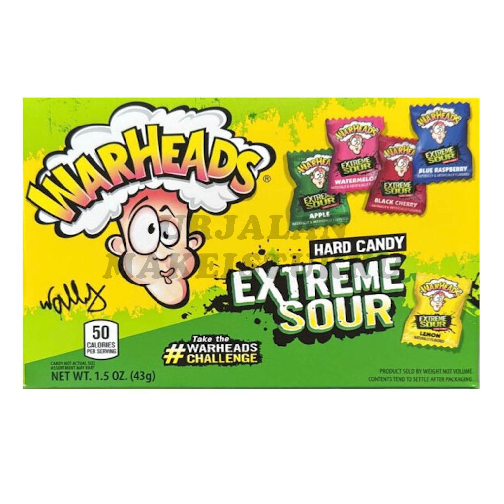 Warheads Extreme Sour superkirpeät karkit 43g
