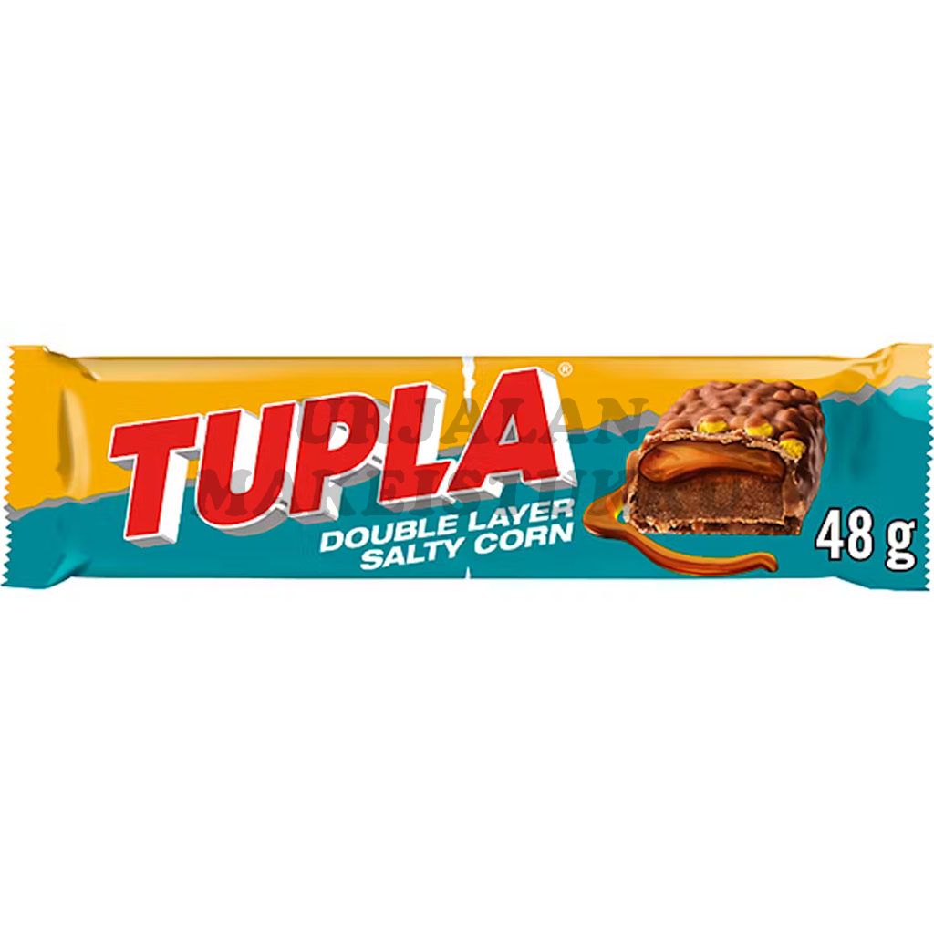 Cloetta Tupla Double Layer Salty Corn suklaapatukka 48g