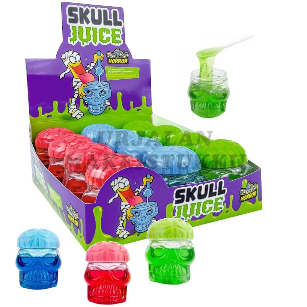 Funny Candy Skull Juice geelimakeinen 90g x 12kpl