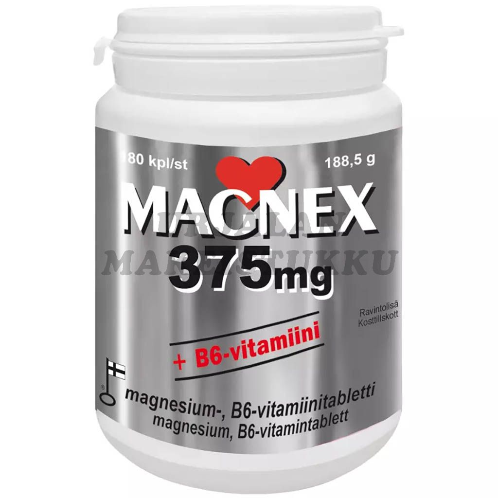 Magnex Magnesium 375mg + B6-vitamiini 180tabl