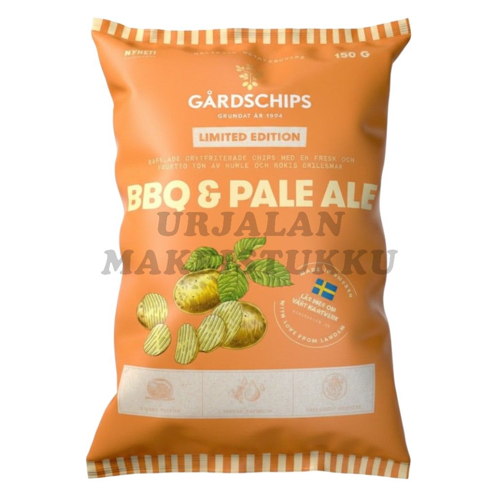 Gårdschips BBQ & Pale Ale Limited Edition perunalastu 150g