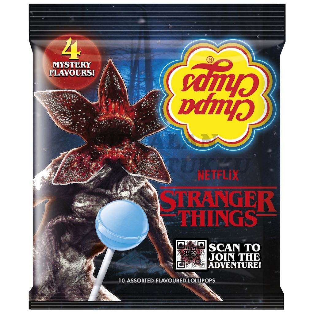 Chupa Chups Stranger Things Upside Down tikkaripussi 120g