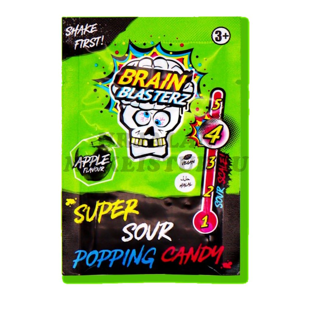 Brain Blasterz Popping Candy kirpeä poksukarkki 10g
