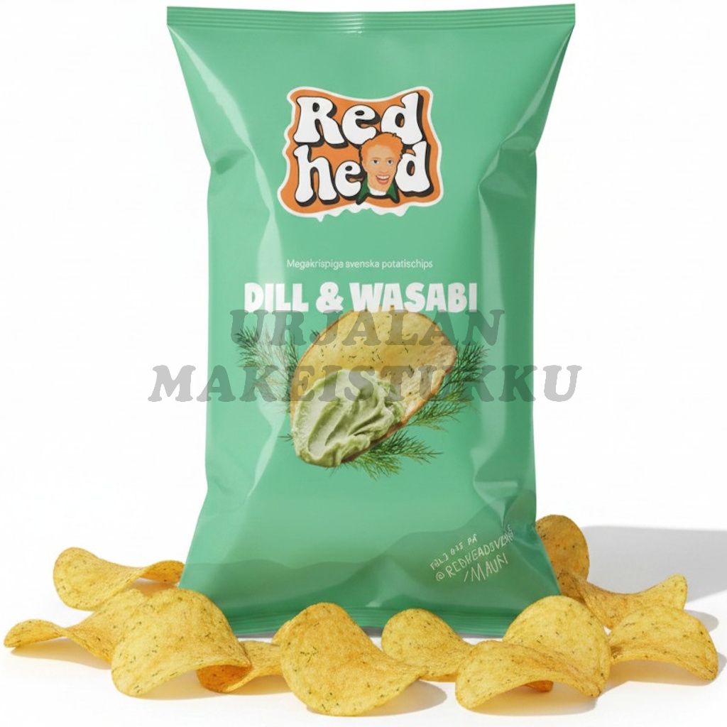 Redhead Dill & Wasabi perunalastut 150g