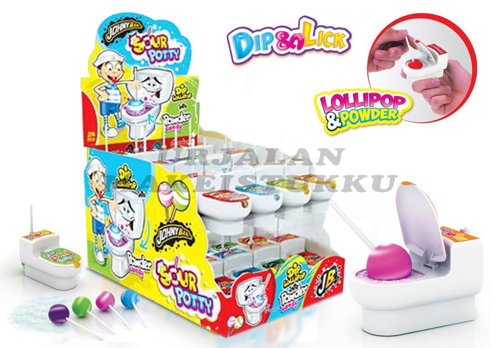 JohnyBee Sour Potty Vessanpönttötikkarit 19g x 24kpl