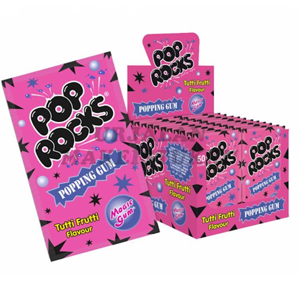 Pop Rocks Magic Gum purukumi Tutti Frutti 7g x 50kpl