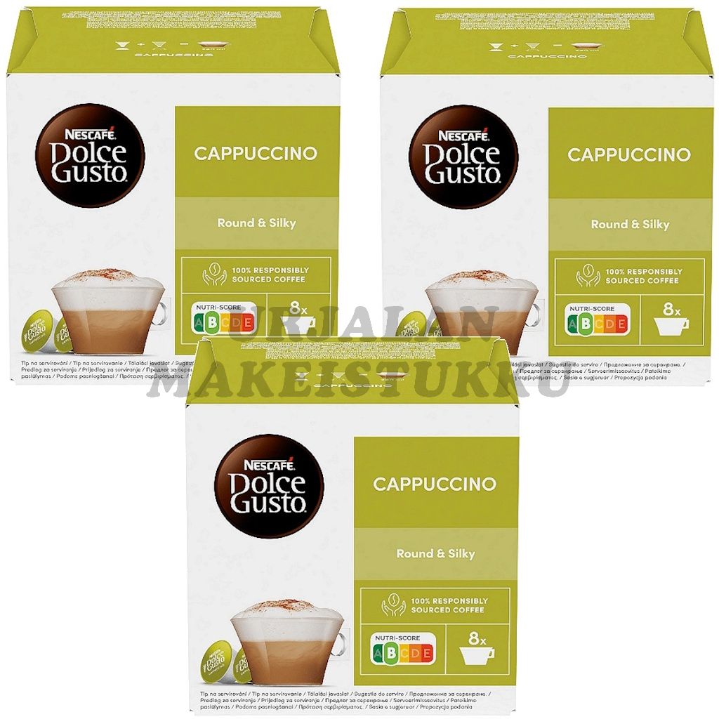 Dolce Gusto Cappuccino kahvikapseli 8+8kaps x 3-PACK