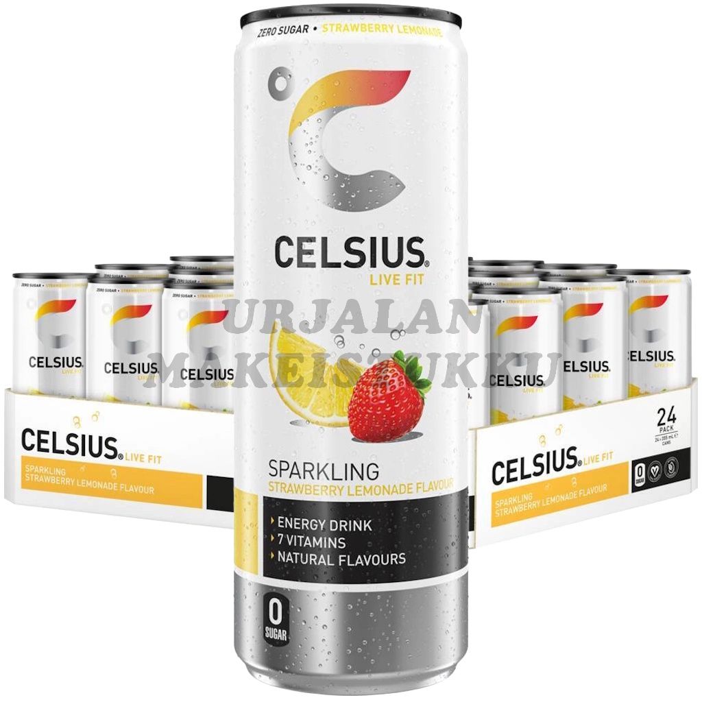 Celsius Strawberry Lemonade energiajuoma 355ml x 24kpl