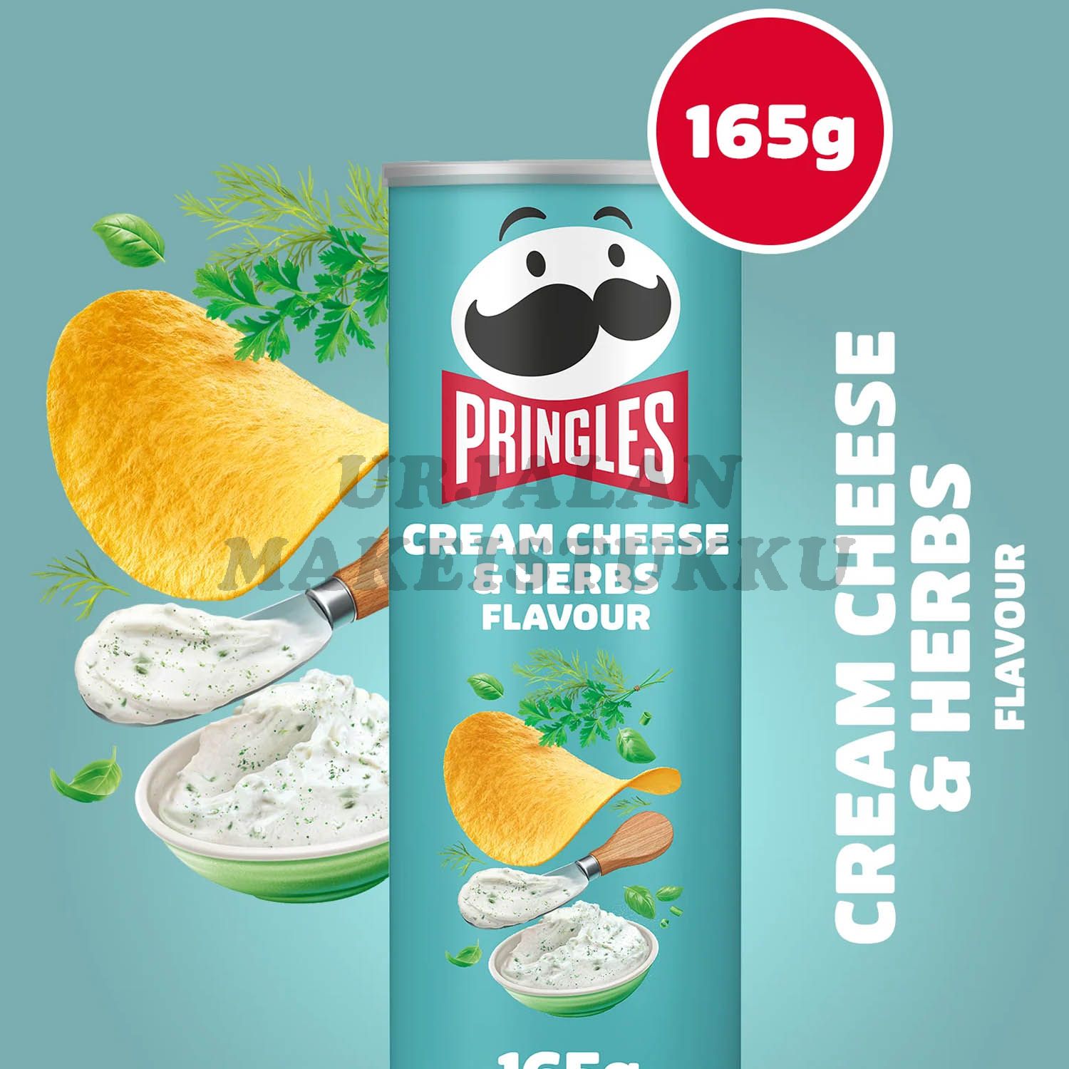 Pringles Cream Cheese Herbs perunalastu 165g