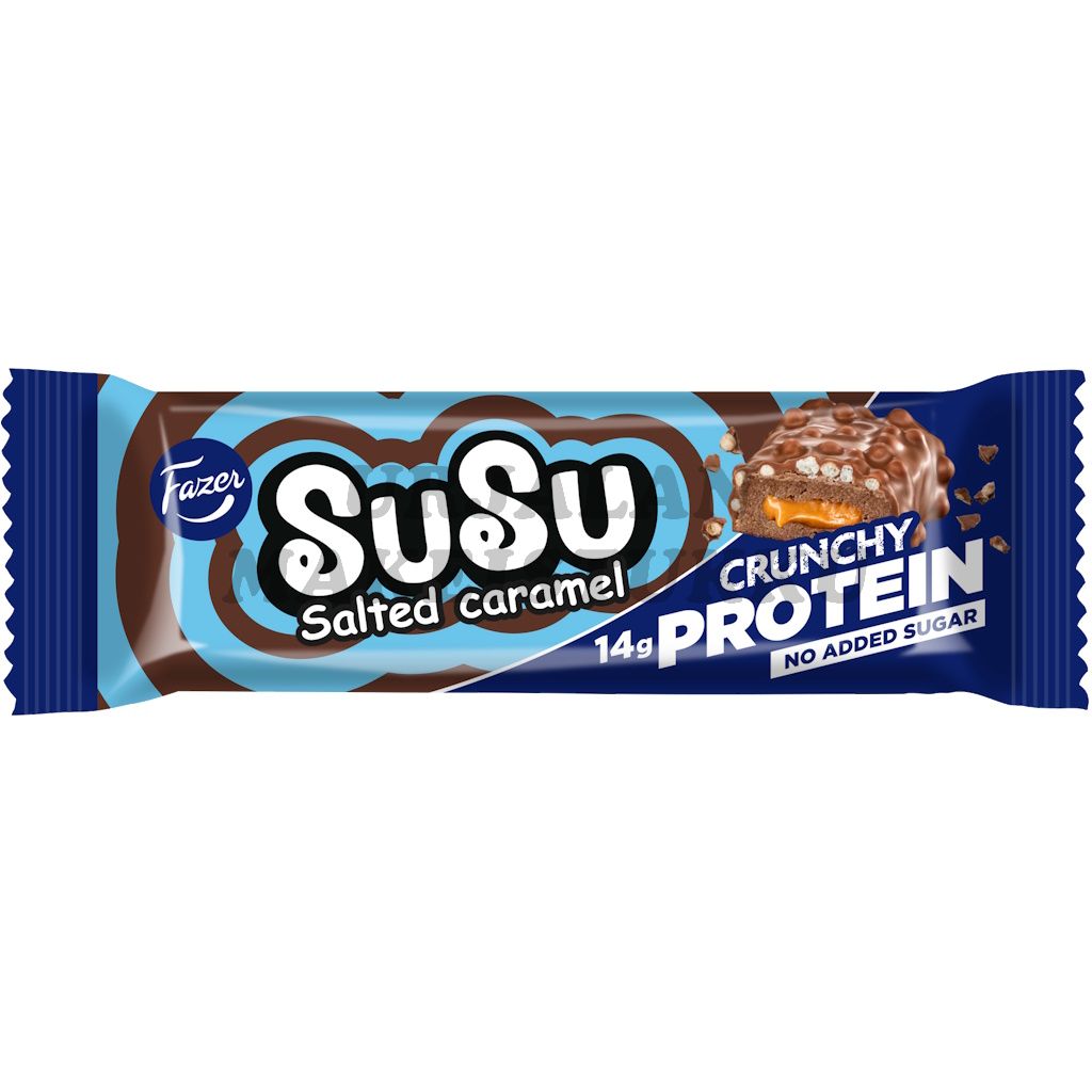Fazer Susu Crunchy suolainen toffee proteiinipatukka 45g
