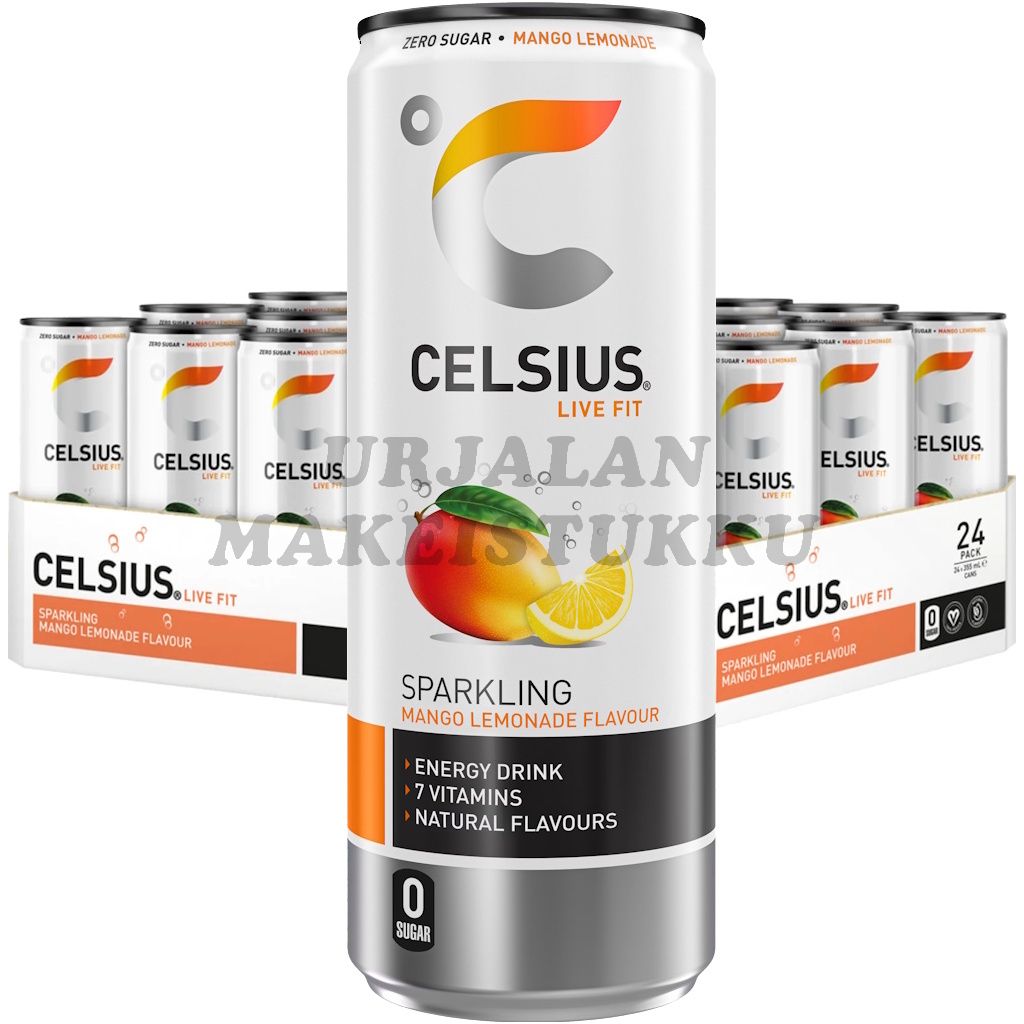 Celsius Mango Lemonade energiajuoma 355ml x 24kpl