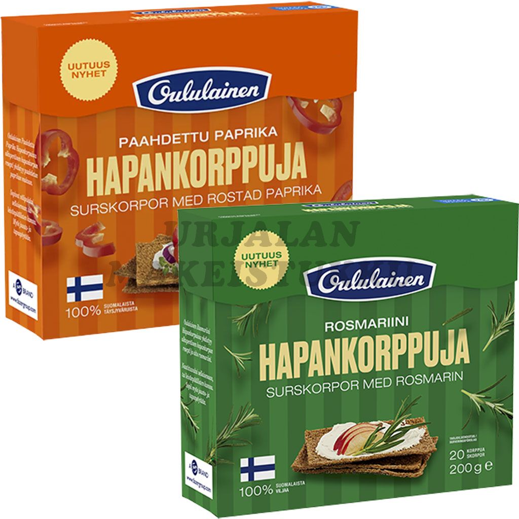 Fazer Oululainen Hapankorppu 200g x 2kpl