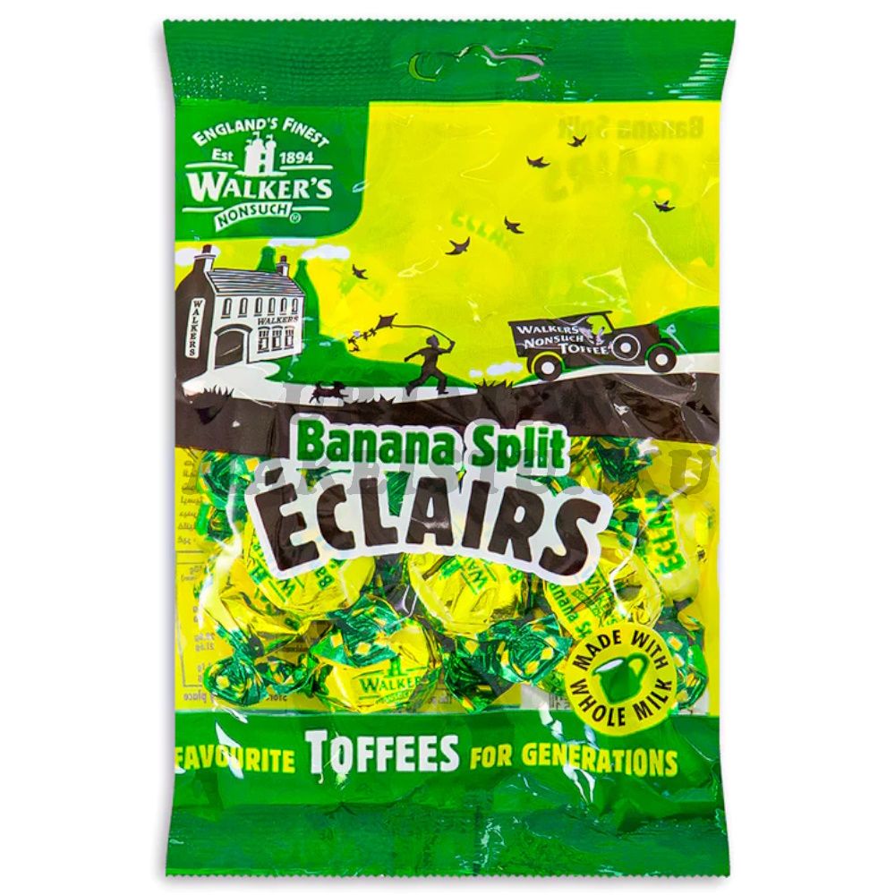 Walkers Banana Split Eclairs 150g