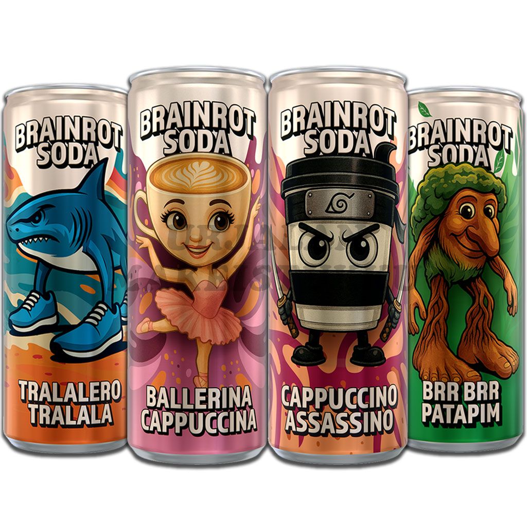 The Best of Brainrot Soda virvoitusjuoma 250ml x 4kpl