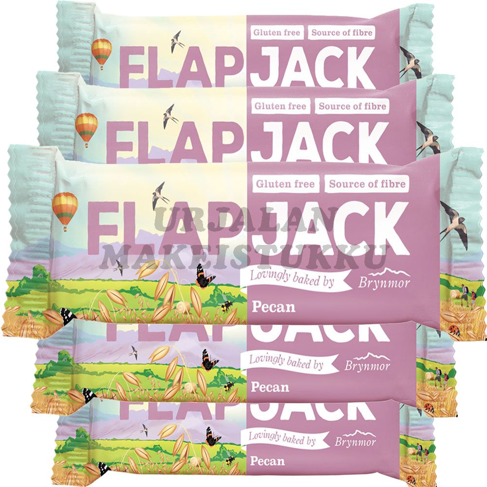 Flapjack Pecan gluteeniton välipalapatukka 80g x 5kpl