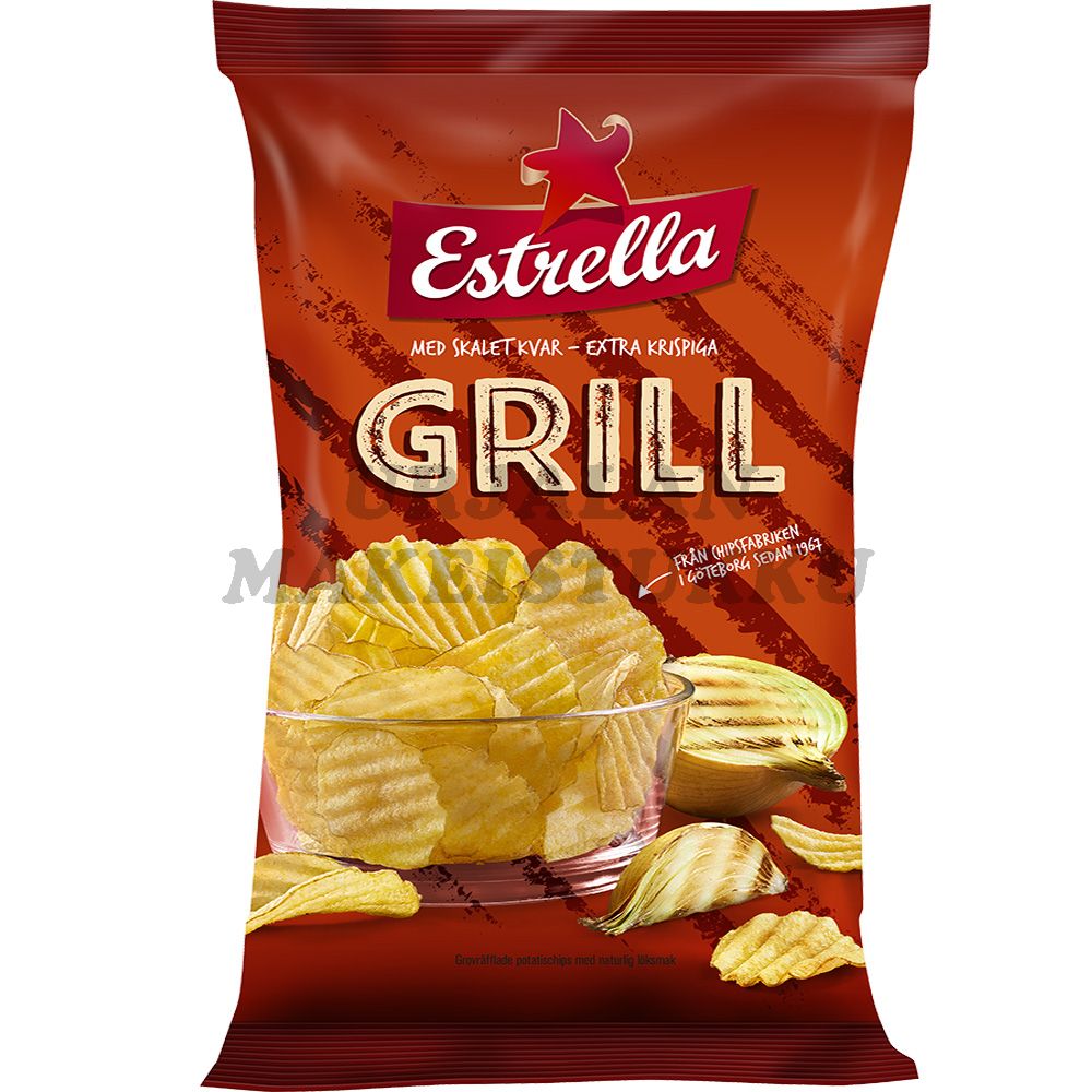 Estrella Grill perunalastu 175g