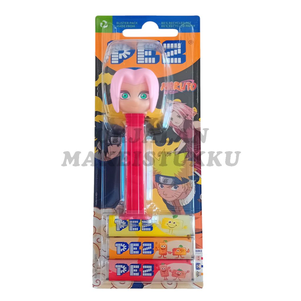 Pez Naruto Annosteilja + Täyttöpakkaus 3 x 8,5g